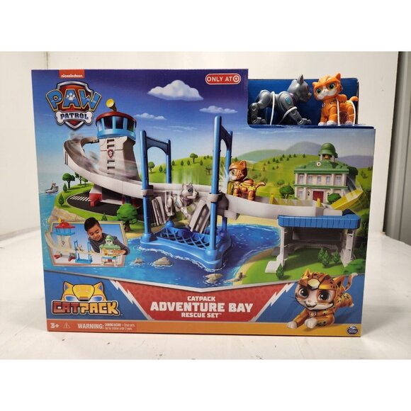 Nickelodeon Other - Paw Patrol Cat Pack Adventure Bay Rescue Play Set & Figures With Tower New